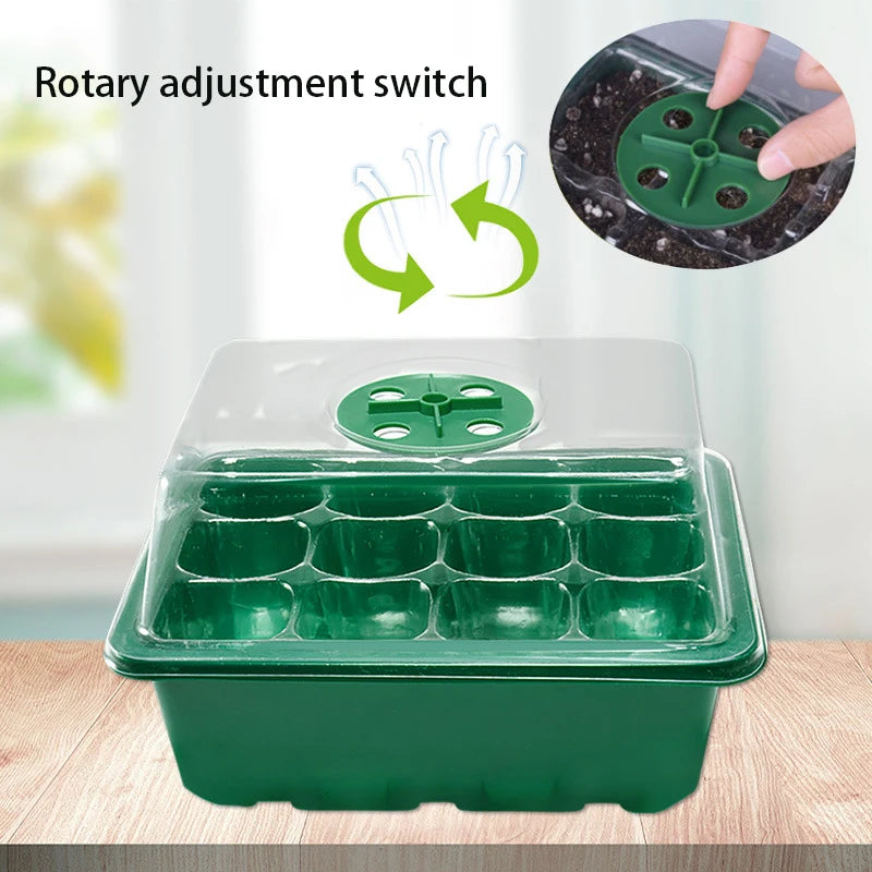 Multifunctional 12-Cell Seedling Box – Breathable, Biodegradable & Easy to Use