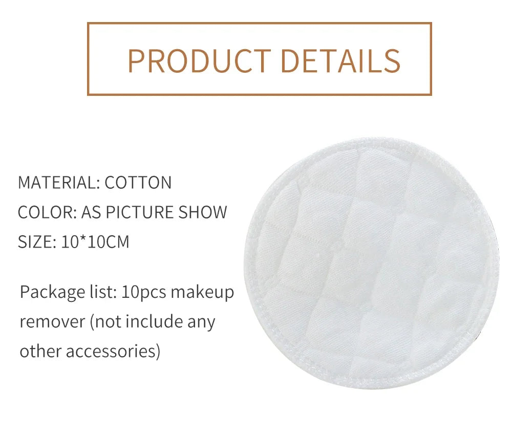 Reusable Bamboo Cotton Pads – Eco-Friendly Makeup Remover & Breast Pads