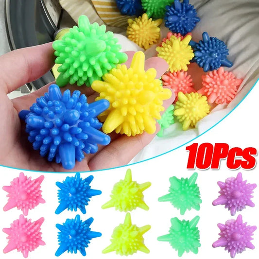 Eco-Friendly Laundry Scrubbing Balls | Reusable PVC Washing Machine Balls for Cleaner Clothes