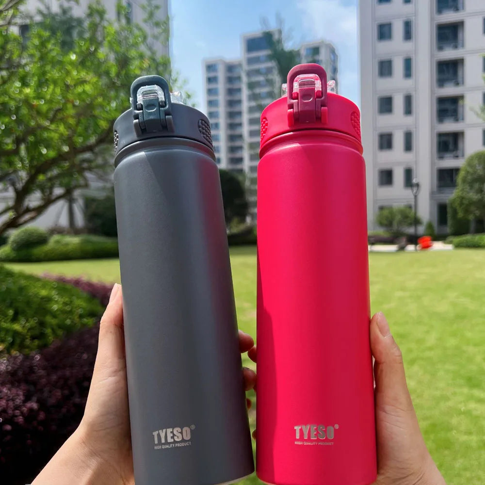 750ml Stainless Steel Thermos Bottle | Insulated Water Tumbler with Straw – Eco-Friendly & Reusable