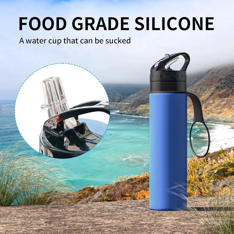 Collapsible Silicone Water Bottle – BPA-Free, Eco-Friendly & Reusable for Travel, Hiking & Sports