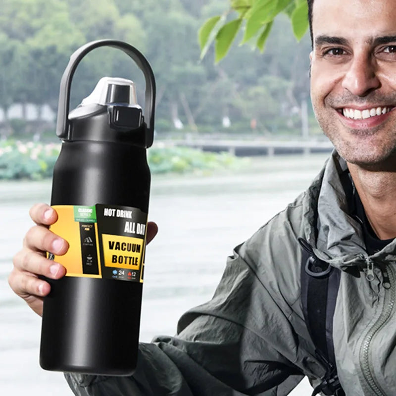 Stainless Steel Vacuum Flask – Large-Capacity Insulated Thermos | Eco-Friendly & Leak-Proof