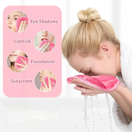 Reusable Microfiber Makeup Remover Cloth | Eco-Friendly Face Cleansing Towel | Soft & Gentle on Skin