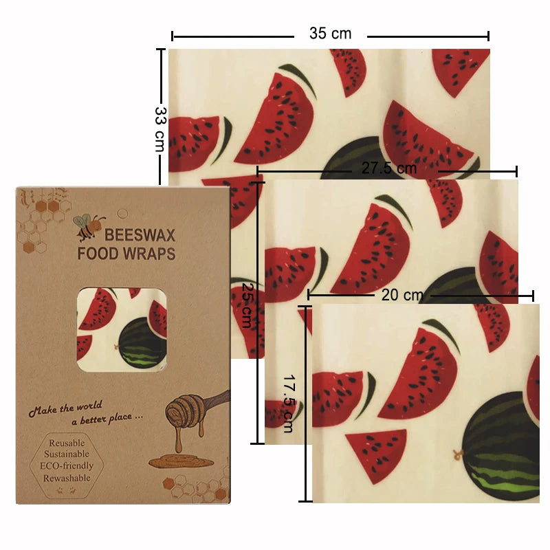 Eco-Friendly Reusable Beeswax Food Wraps – Custom Made Organic Cotton Cling Wraps for Food Storage