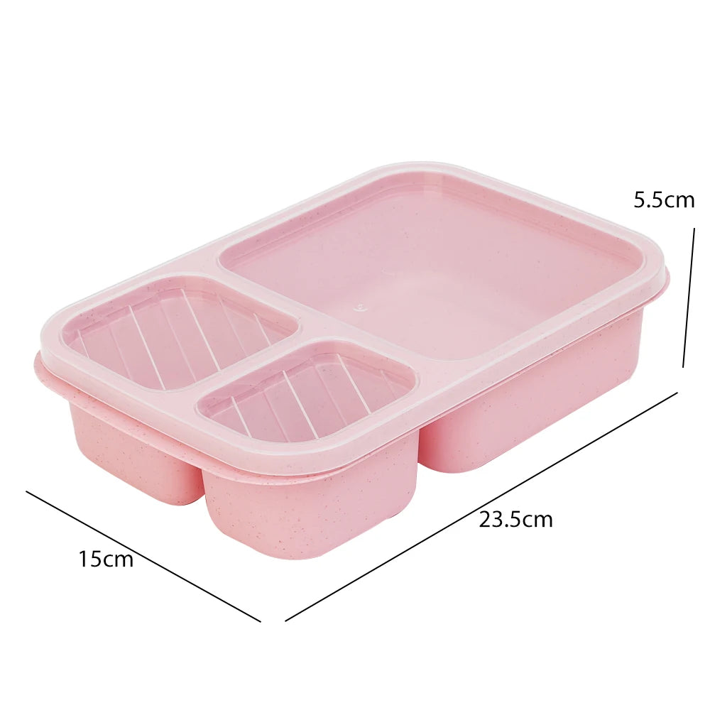 Eco-Friendly Portable Bento Lunch Box | Food Storage Container with Lid | School, Office, & Picnic Lunch Containers