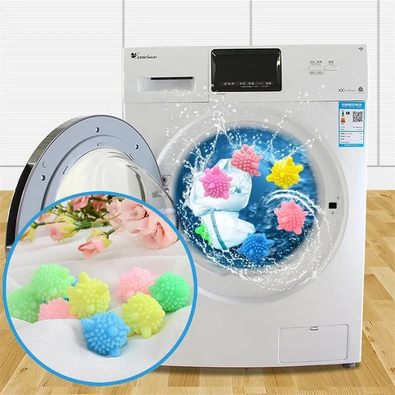 Eco-Friendly Laundry Scrubbing Balls | Reusable PVC Washing Machine Balls for Cleaner Clothes