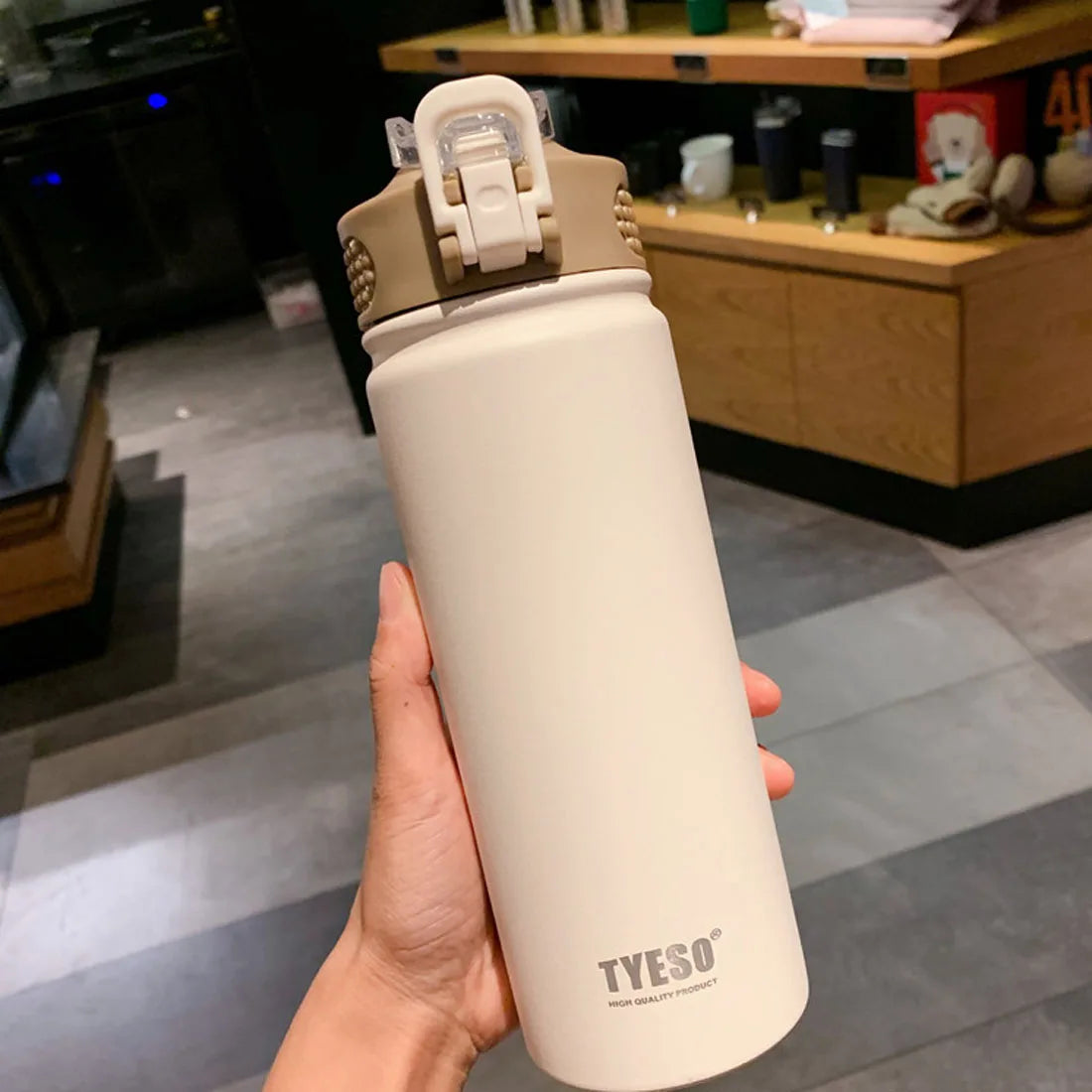 750ml Stainless Steel Thermos Bottle | Insulated Water Tumbler with Straw – Eco-Friendly & Reusable