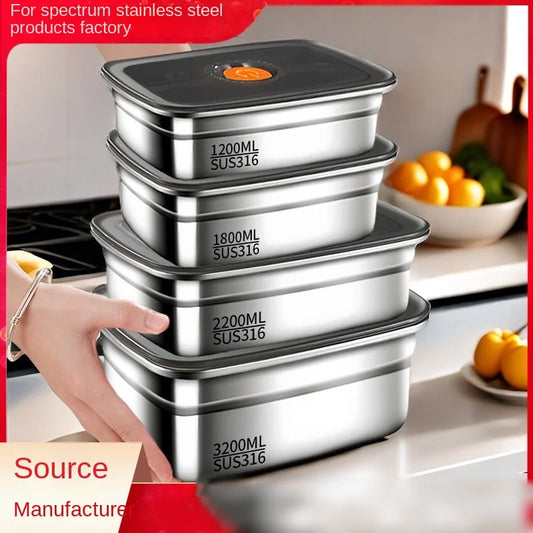 304 Stainless Steel Leak-Proof Lunch Box – High Capacity, Insulated & Eco-Friendly Food Storage