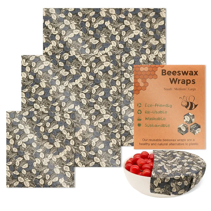 Eco-Friendly Beeswax Food Preservation Wraps – Reusable, Plastic-Free, Biodegradable