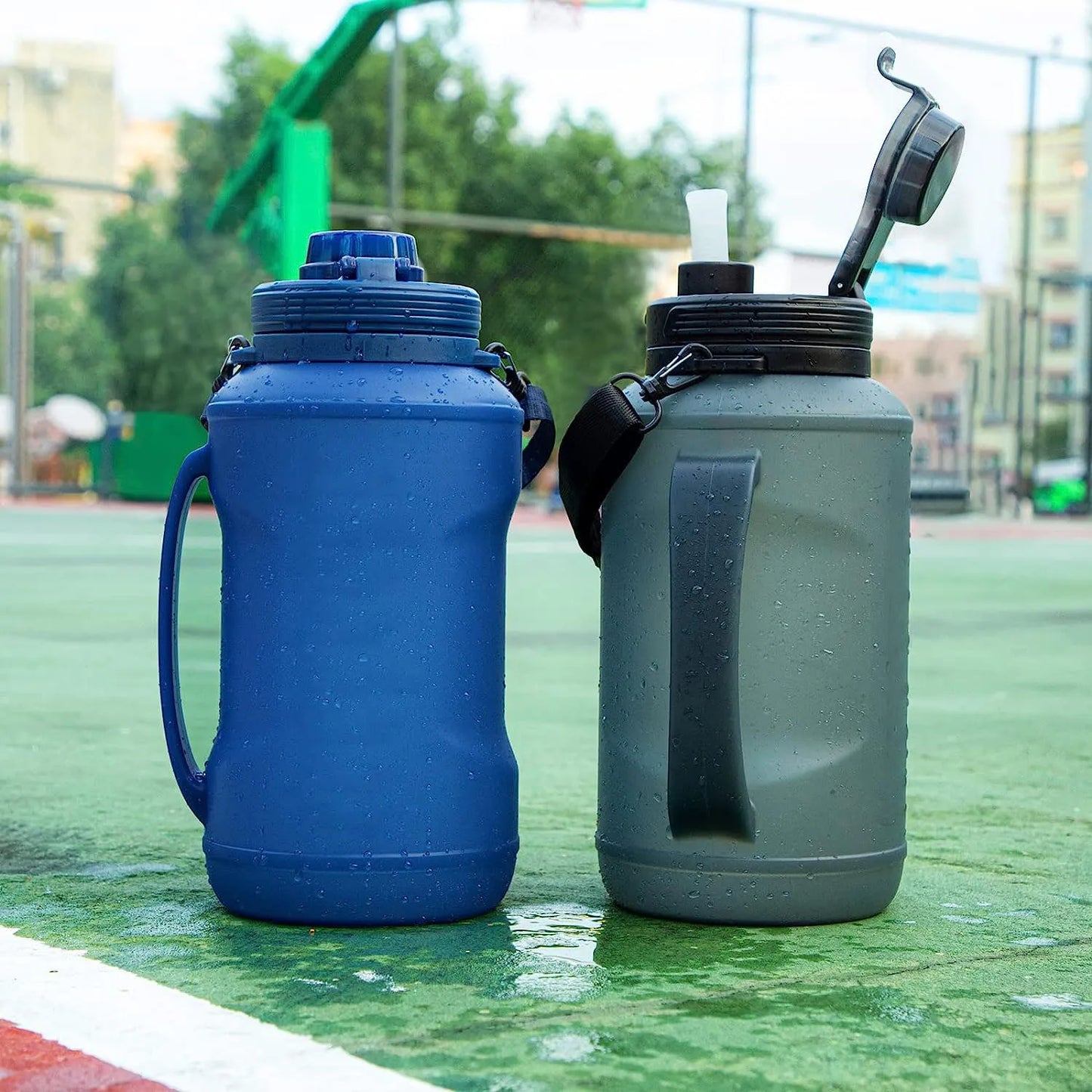 Foldable Silicone Water Bottle | Eco-Friendly, Leak-Proof & Motivational | Perfect for Hiking, Gym & Travel