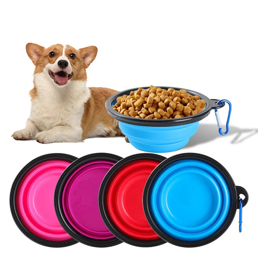 Collapsible Silicone Pet Bowl | Portable Travel Dog Food & Water Container | Eco-Friendly, Non-Toxic, Lightweight