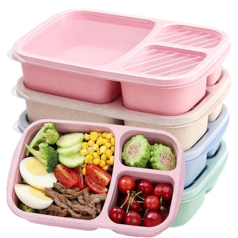 Eco-Friendly Portable Bento Lunch Box | Food Storage Container with Lid | School, Office, & Picnic Lunch Containers