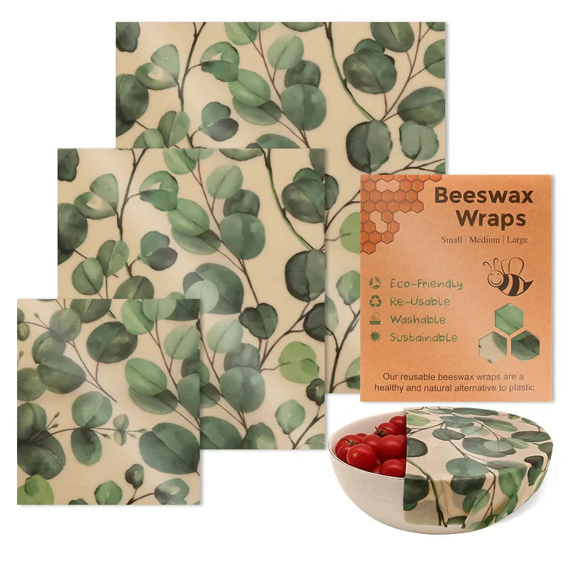 Eco-Friendly Beeswax Food Preservation Wraps – Reusable, Plastic-Free, Biodegradable