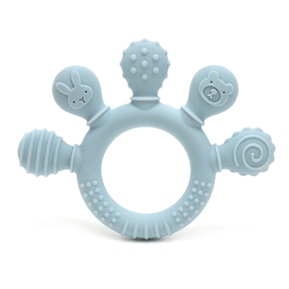 Eco-Friendly Silicone Baby Teether | Safe & Chewy | Sensory Gum Relief | BPA Free