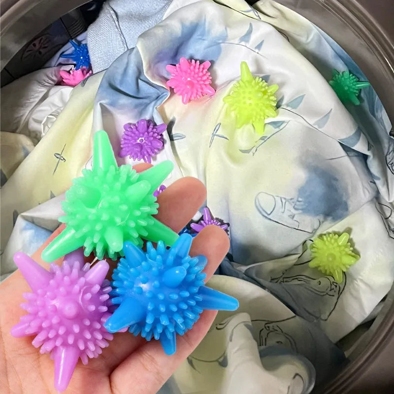 Eco-Friendly Laundry Scrubbing Balls | Reusable PVC Washing Machine Balls for Cleaner Clothes