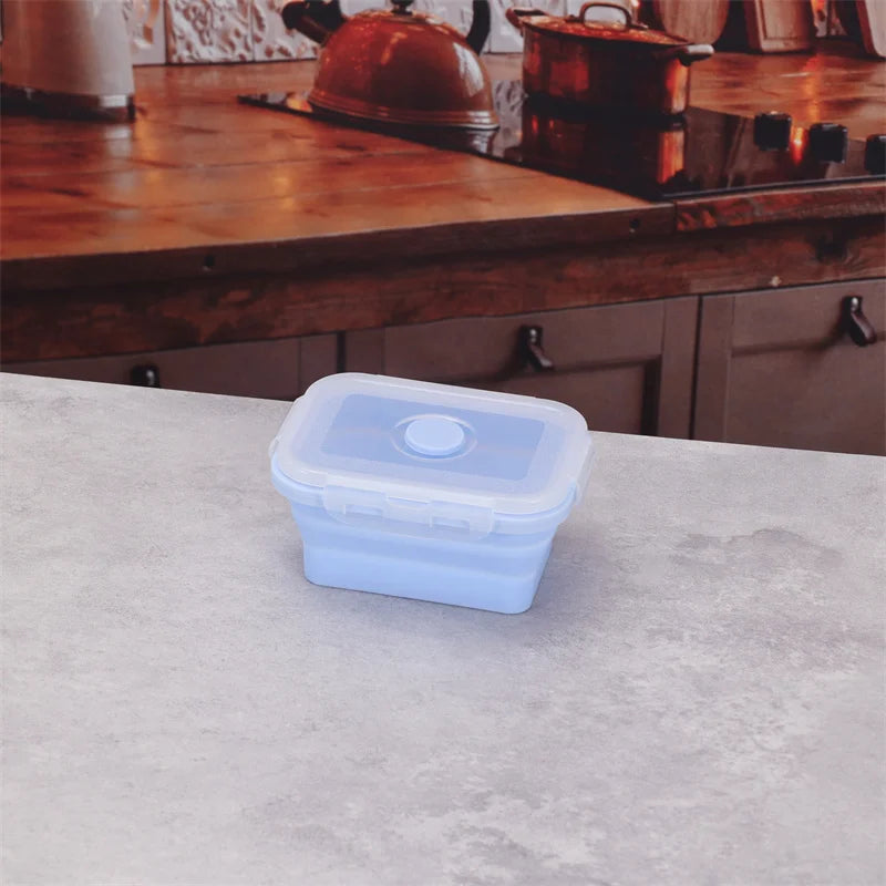 Collapsible Silicone Food Containers | Portable, Leakproof & Eco-Friendly Bento Box