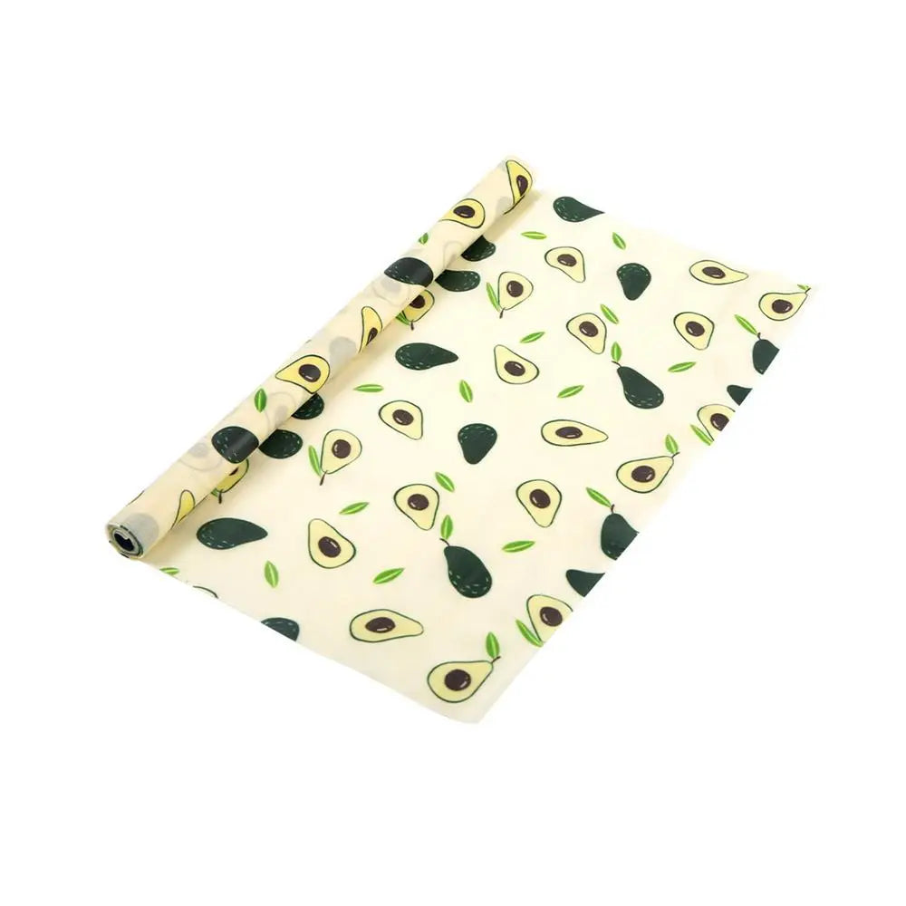 Reusable Beeswax Food Wrap Roll | Cut-to-Size Organic Cotton Wrap | Eco-Friendly Alternative to Plastic