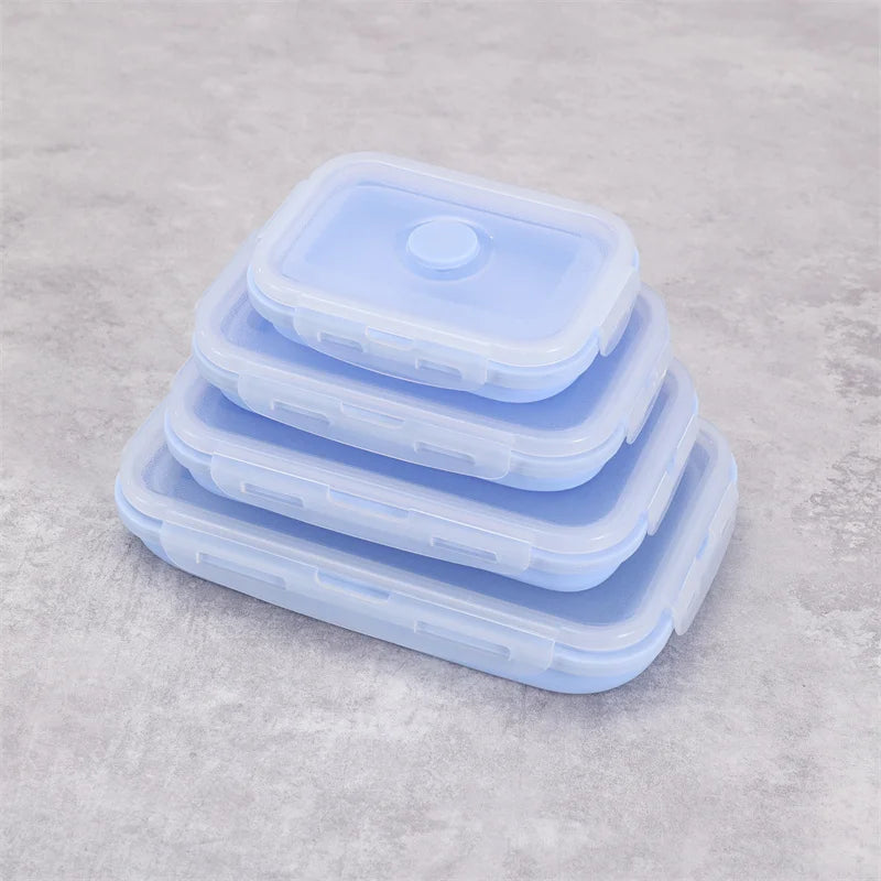 Collapsible Silicone Food Containers | Portable, Leakproof & Eco-Friendly Bento Box