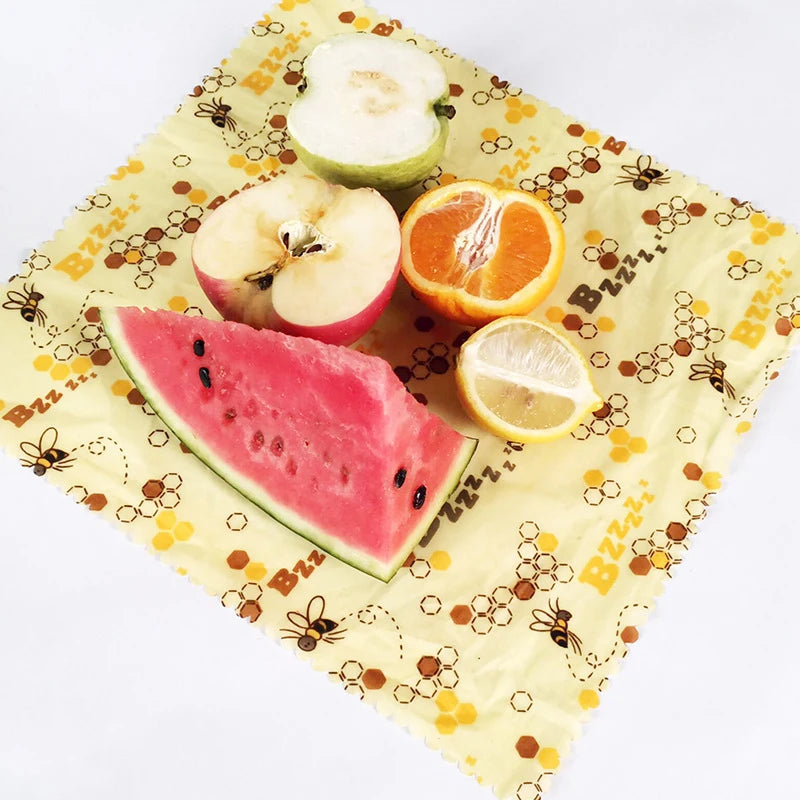 Eco-Friendly Reusable Beeswax Food Wraps – Custom Made Organic Cotton Cling Wraps for Food Storage