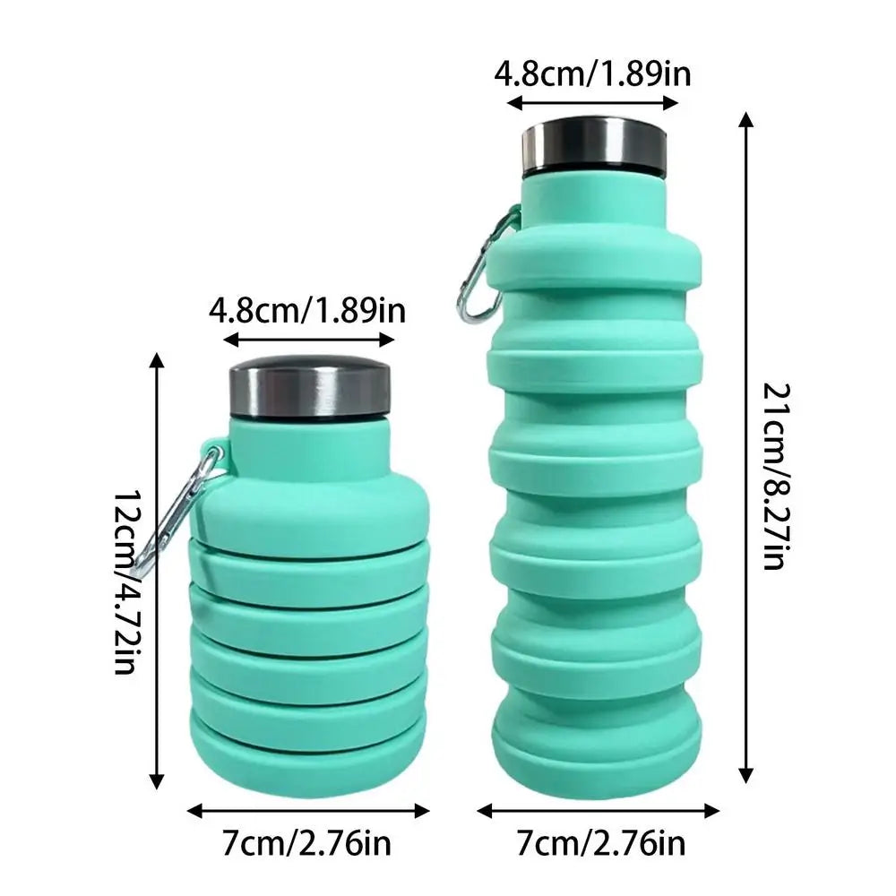 Collapsible Silicone Water Bottle – Leakproof, Travel-Friendly & Space-Saving