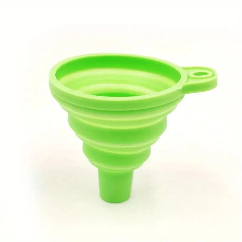 Silicone Collapsible Funnel – Foldable, BPA-Free & Heat-Resistant for Kitchen & Bottle Filling (1pc/3pcs)