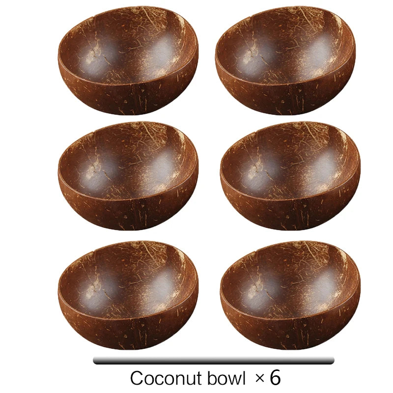 Handmade Natural Coconut Bowl – Eco-Friendly & Sustainable | Perfect for Rice, Salad, Dessert & Snacks