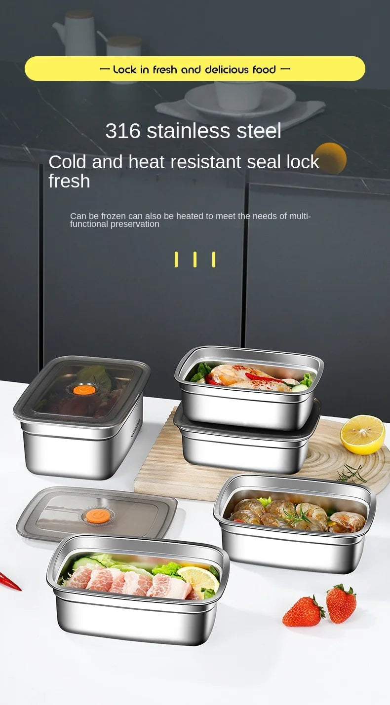 304 Stainless Steel Leak-Proof Lunch Box – High Capacity, Insulated & Eco-Friendly Food Storage