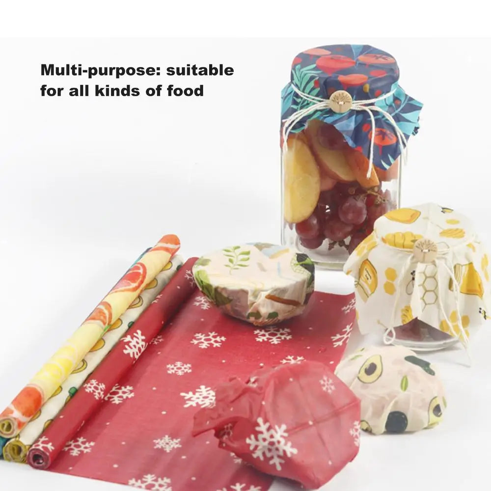 Reusable Beeswax Food Wrap Roll | Cut-to-Size Organic Cotton Wrap | Eco-Friendly Alternative to Plastic