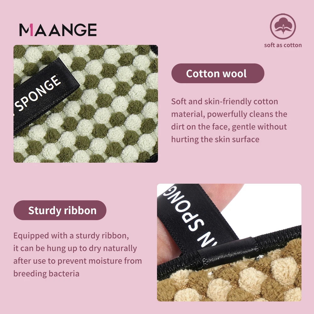 Reusable Microfiber Makeup Remover Sponge | Deep Cleansing & Pore Care | Eco-Friendly & Travel-Friendly