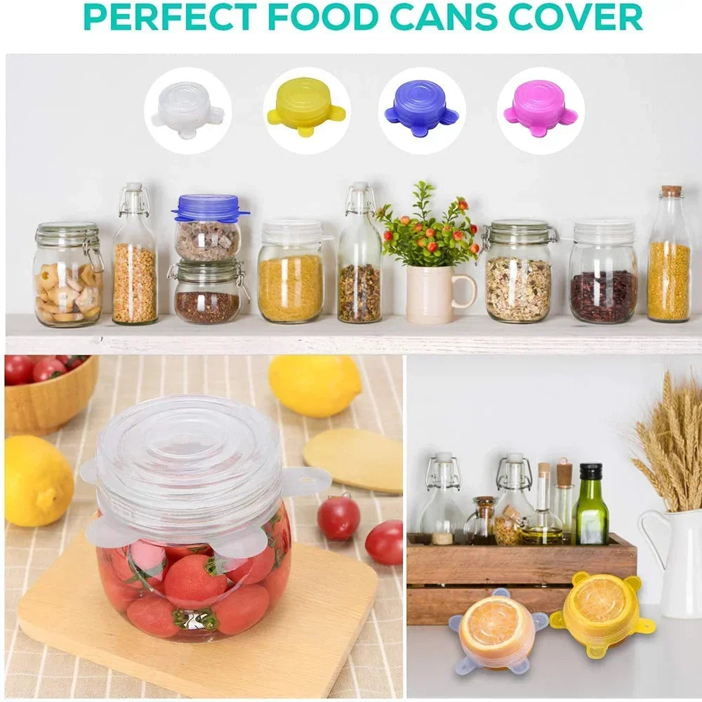 Reusable Silicone Stretch Lids | BPA-Free, Leak-Proof, Heat-Resistant Food Covers