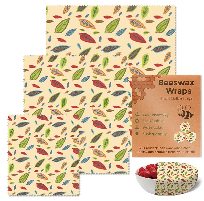 Eco-Friendly Beeswax Food Preservation Wraps – Reusable, Plastic-Free, Biodegradable