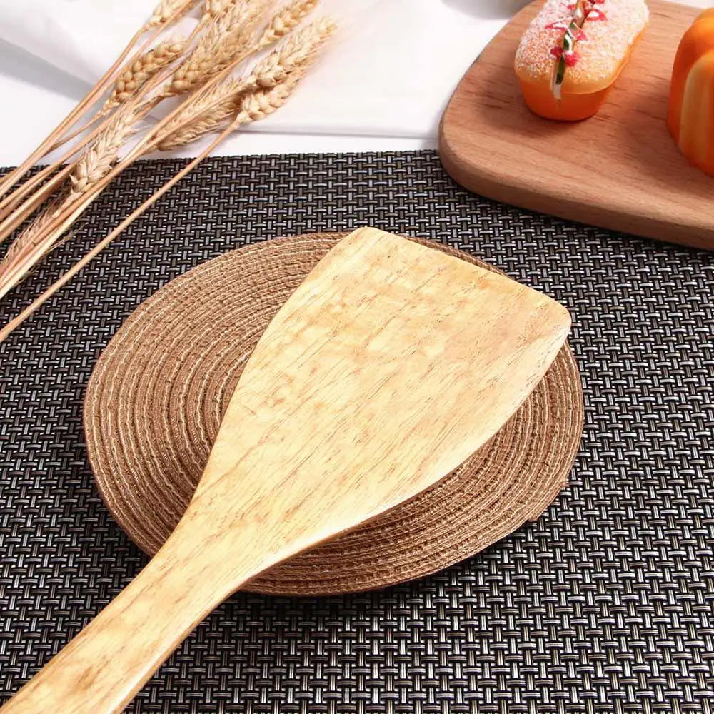 Eco-Friendly Bamboo Non-Stick Wooden Kitchen Utensil for Fish, Steak & More