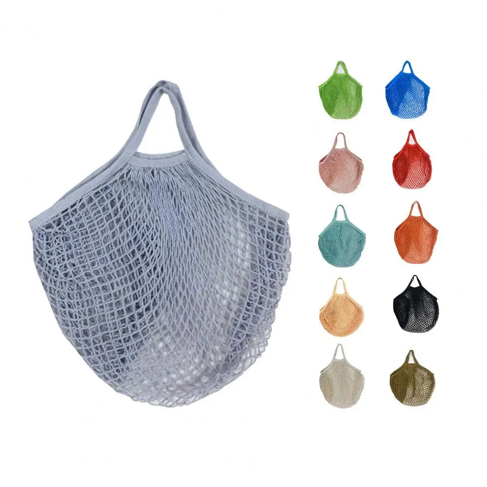 Eco-Friendly Cotton Mesh Shopping Bag – Breathable, Foldable & Reusable Tote for Produce & Groceries