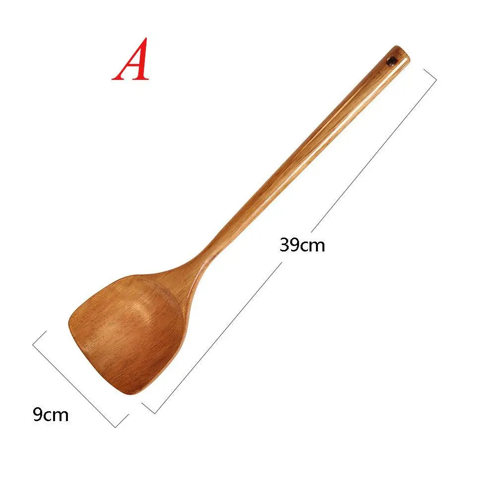 Eco-Friendly Bamboo Non-Stick Wooden Kitchen Utensil for Fish, Steak & More