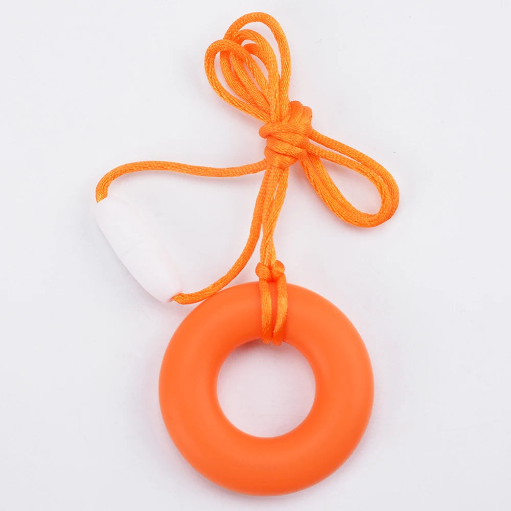 Baby Silicone Teether Necklace | Chewy Sensory Pendant | Oral Motor Therapy for Autism & ADHD